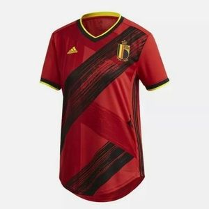 Adidas Belgium Soccer Home Jersey Women's Size Large EJ8545 New